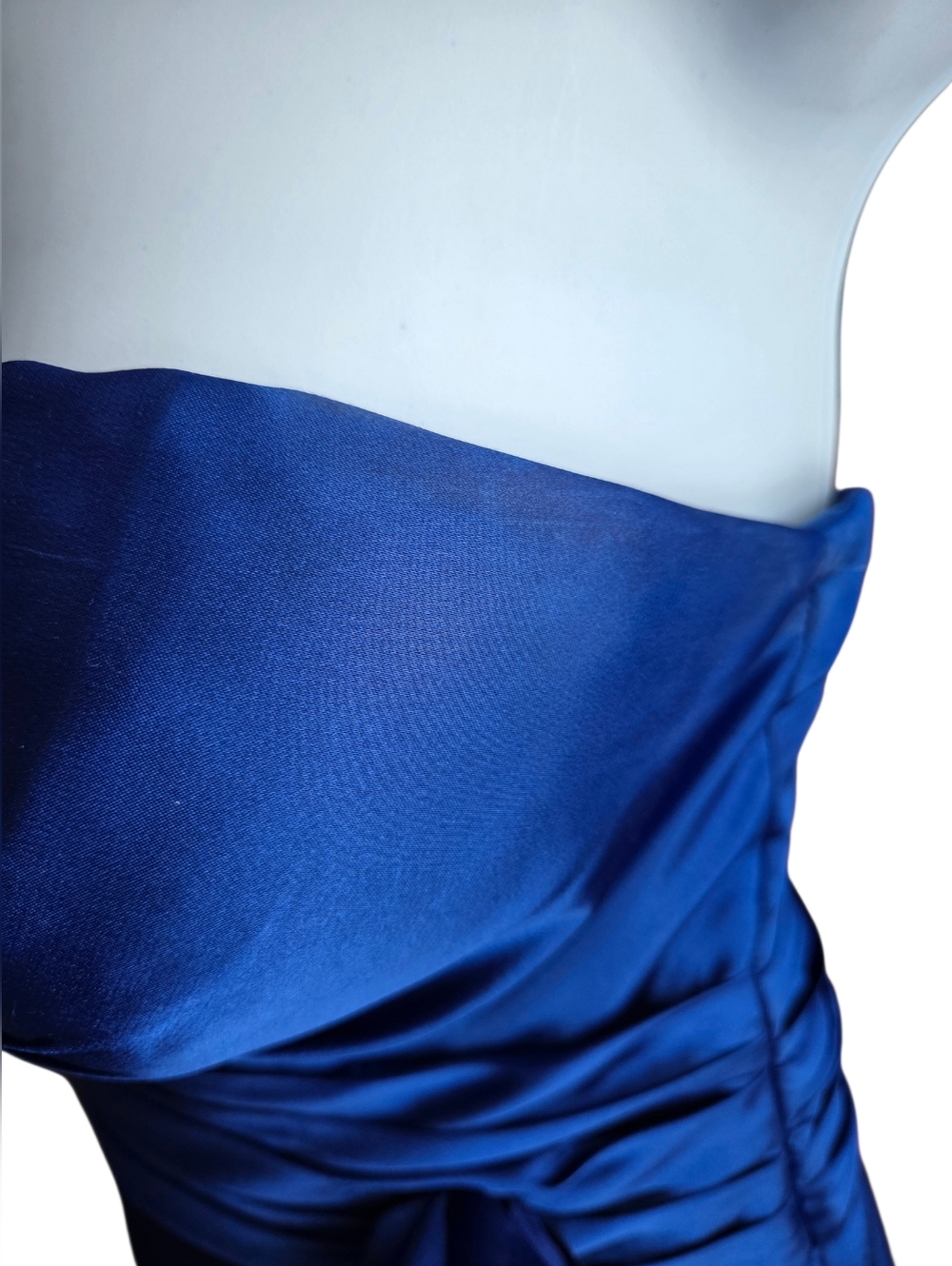 Bill Levkoff Blue Bridesmaid Short Dress Prom Wedding Size 10 - Picture 2 of 6